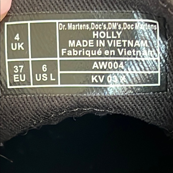 Dr. Martens HOLLY LEATHER PLATFORM SHOES 6 - Picture 16 of 16